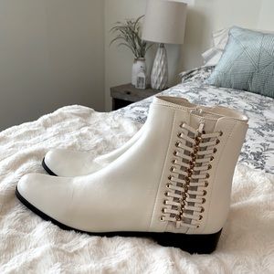 White Vaneli Booties